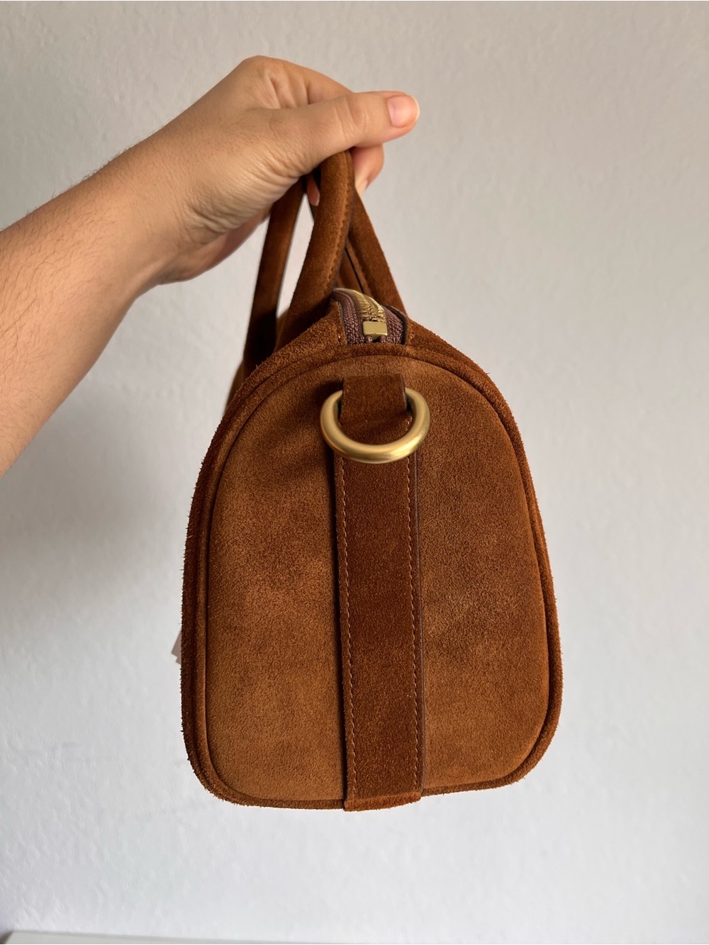 Coach Compass 25 Suede with Gold Hardware - Picture 8 of 12